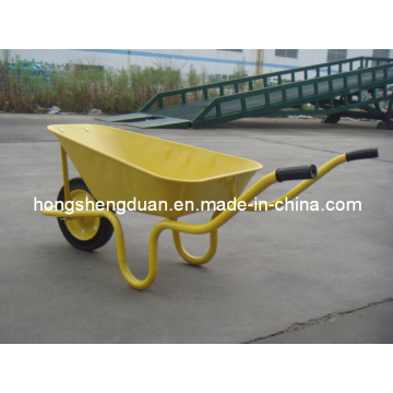 Yellow Hot-Selling Wheelbarrow Have 60L Capacity